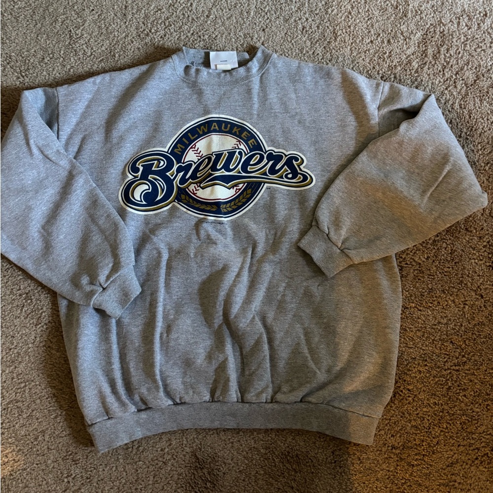 Vintage XL Milwaukee Brewers Crewneck Sweatshirt